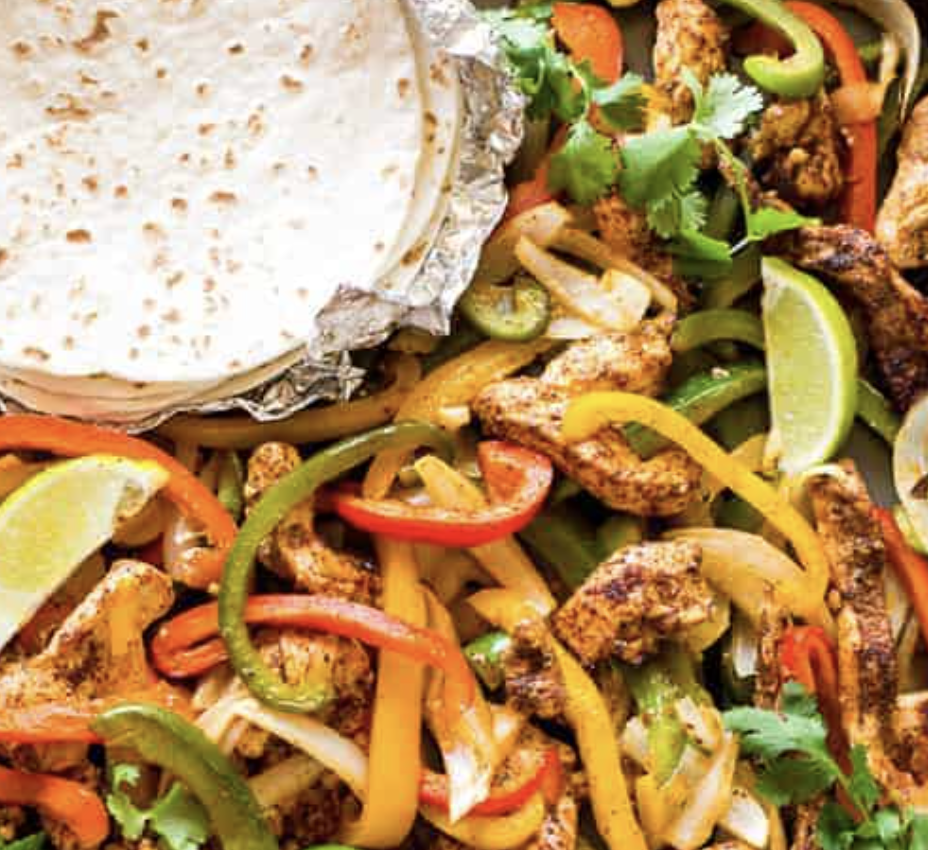 Sheet-Pan Chicken Fajitas | Meal Plan Studio