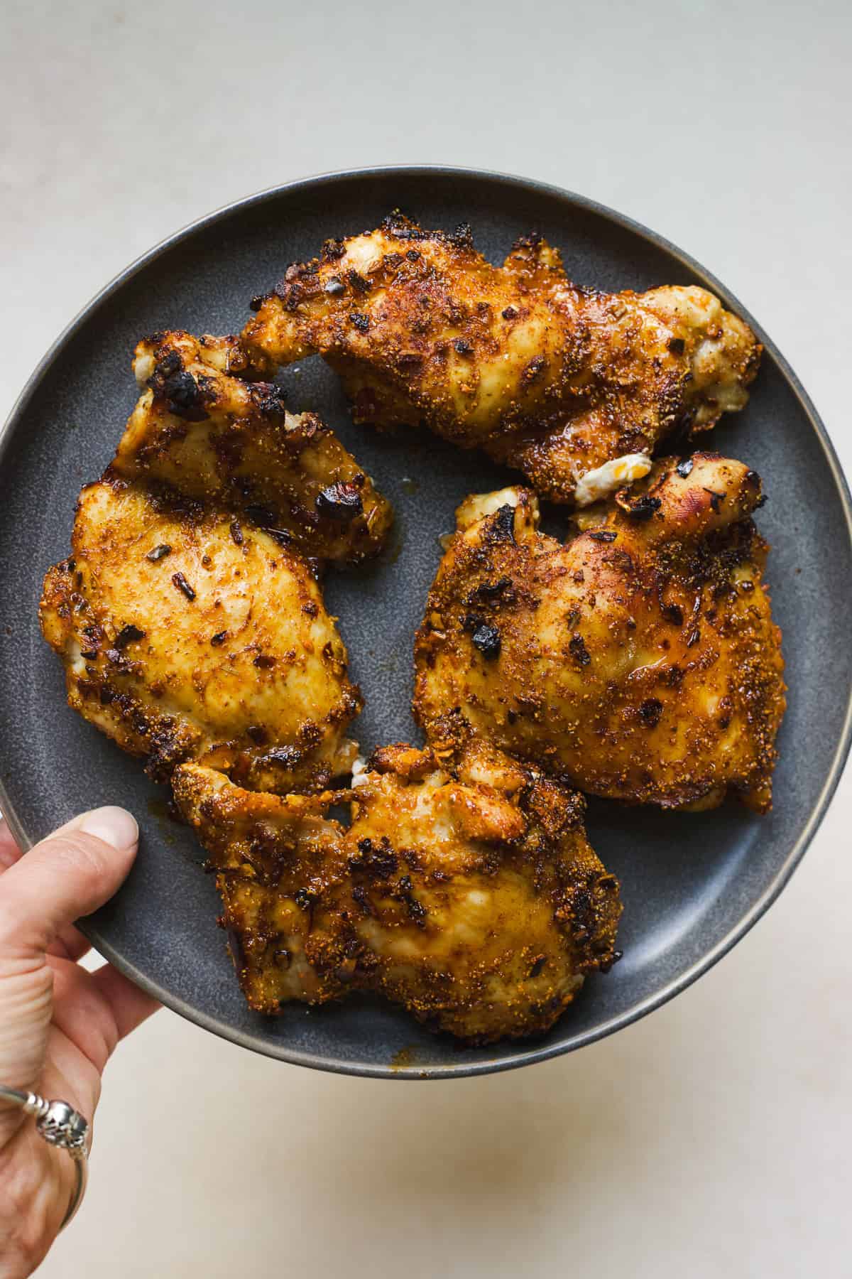 Air-Fried Boneless Chicken Thighs + Mashed Potatoes + Tomato Salad | Meal Plan Studio