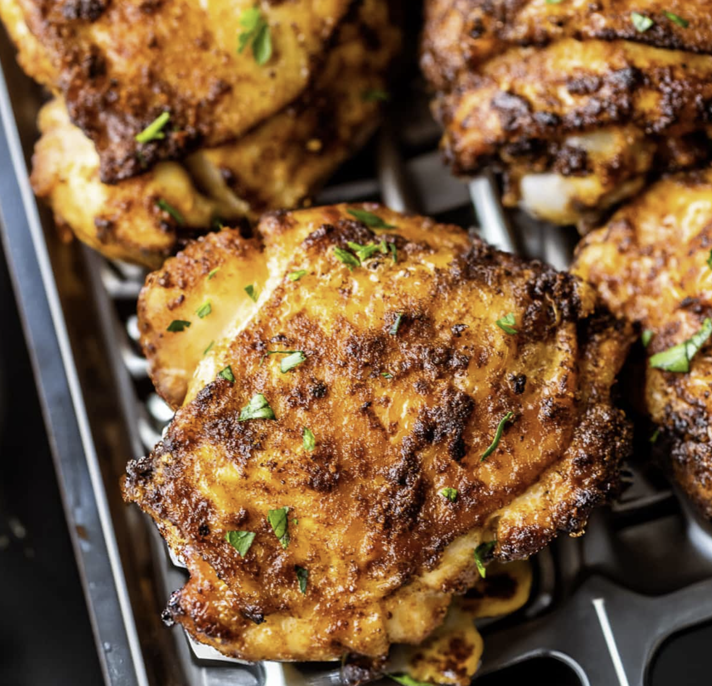 Air Fryer Greek Chicken Thighs + Lemon Potatoes + Green Beans | Meal Plan Studio